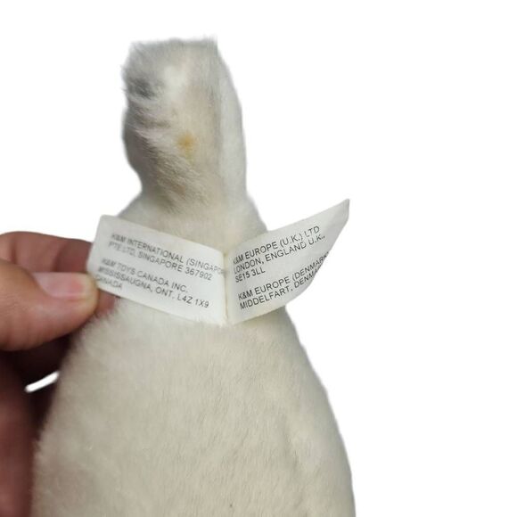 K And M International Inc. Kid's White Baby Seal Stuffed Animal Toy - Picture 5 of 14